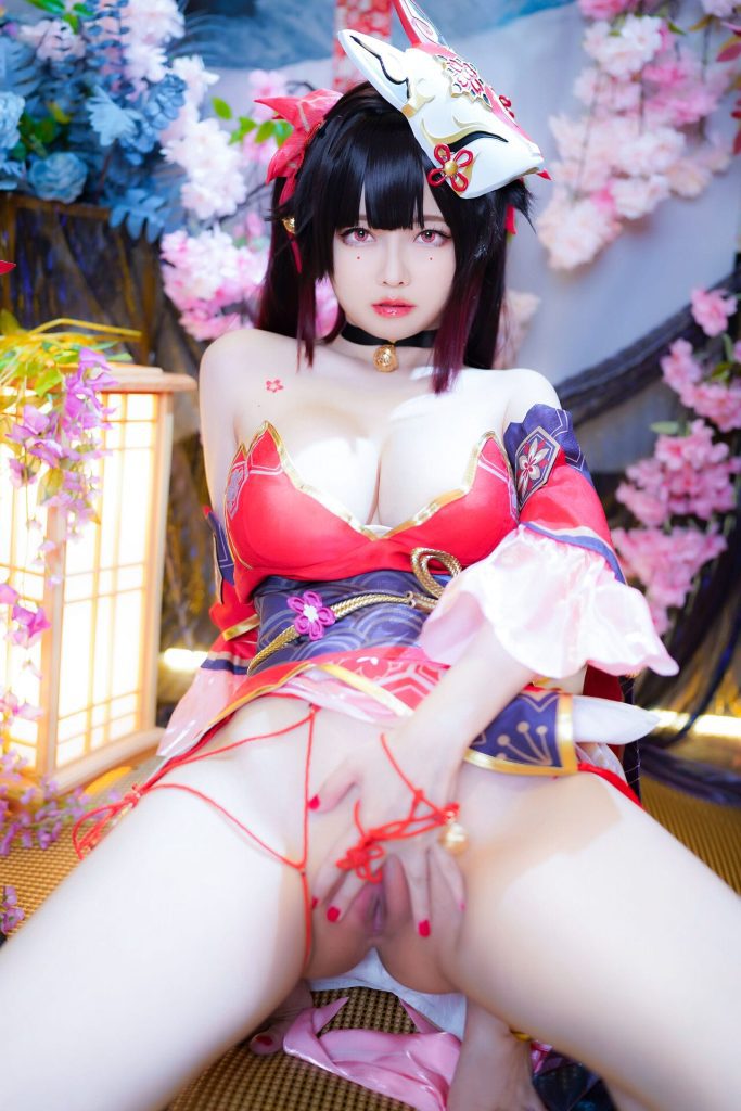 +63 Hình sex gái xinh cosplay đeo mặt nạ cáo khoe lồn đỏ múp 40 hinh sex gai xinh cosplay deo mat na cao 40